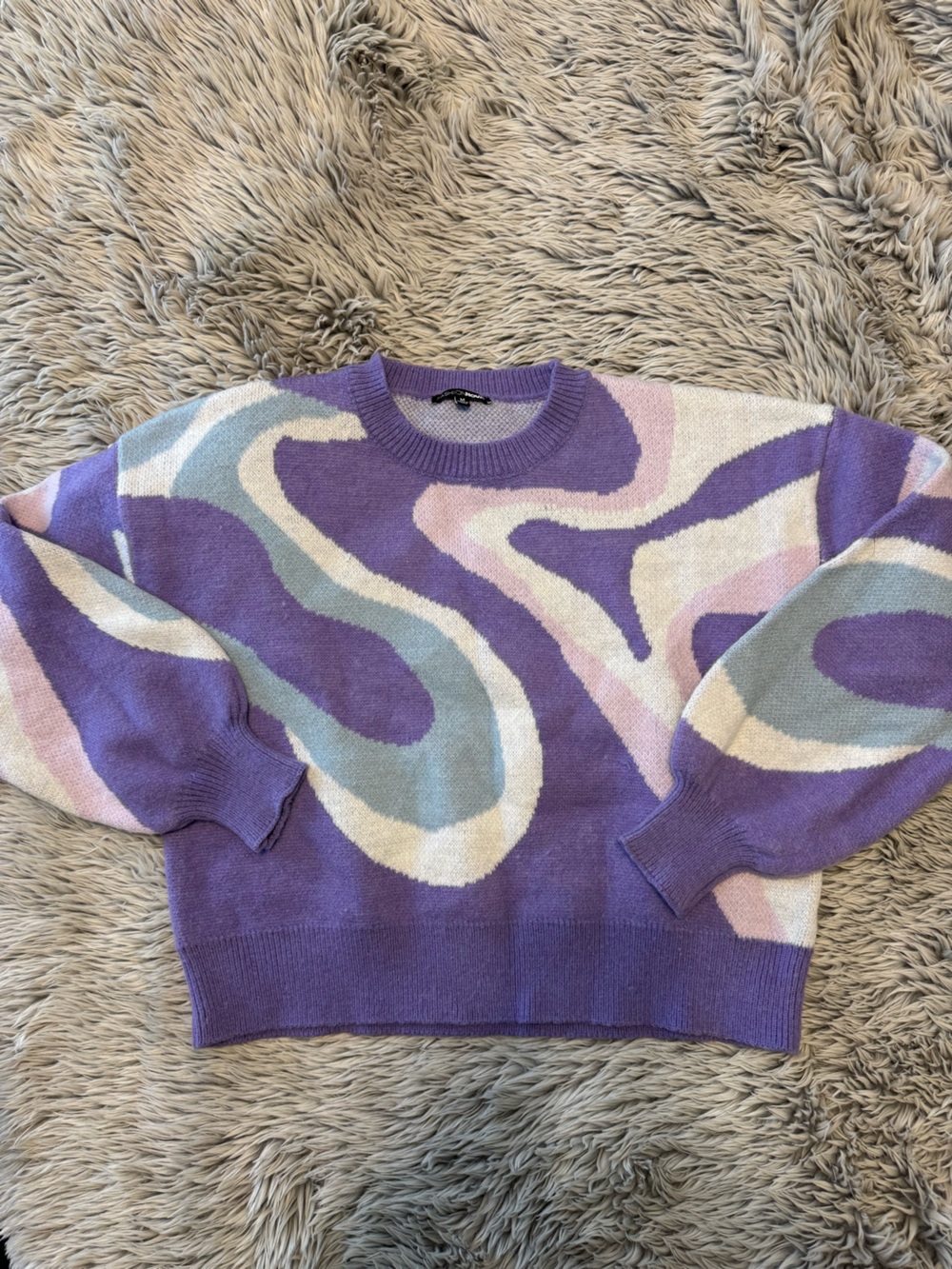 Fashion Nova Lavender Purple Knit Sweater